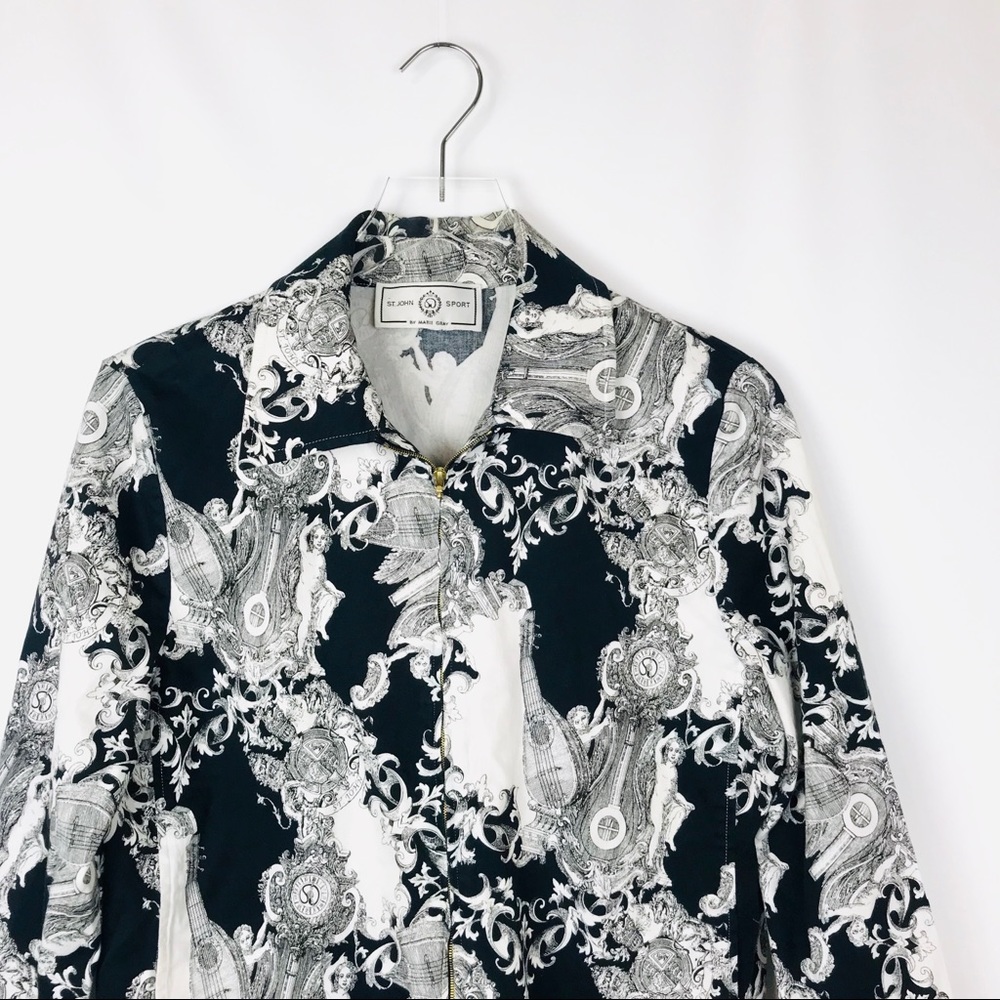 St. John baroque print jacket - Picture 2 of 8